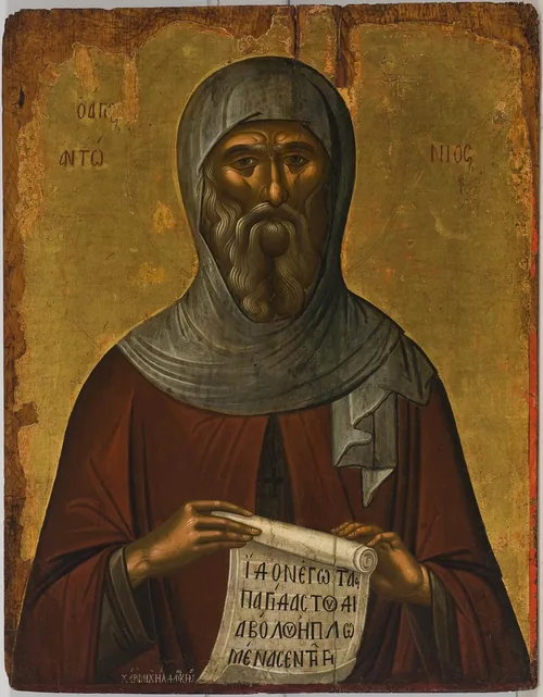 Icoana — Sf. Cuv. Antonie cel Mare